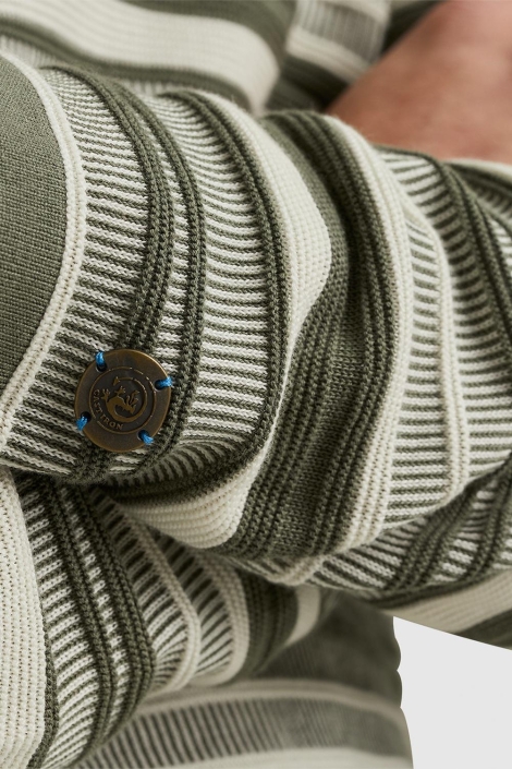 Cast Iron r-neck cotton modal stripe